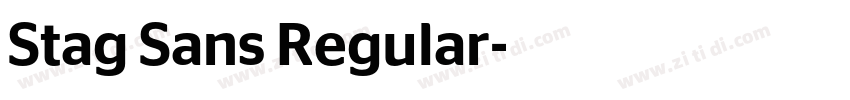 Stag Sans Regular字体转换